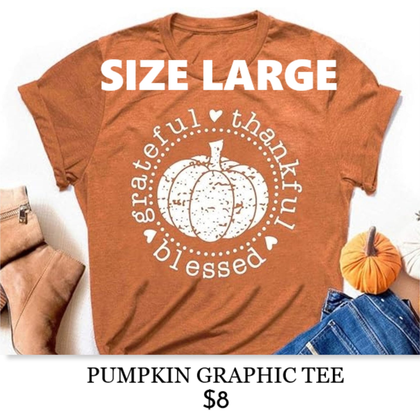 LARGE PUMPKIN GRAPHIC TEE