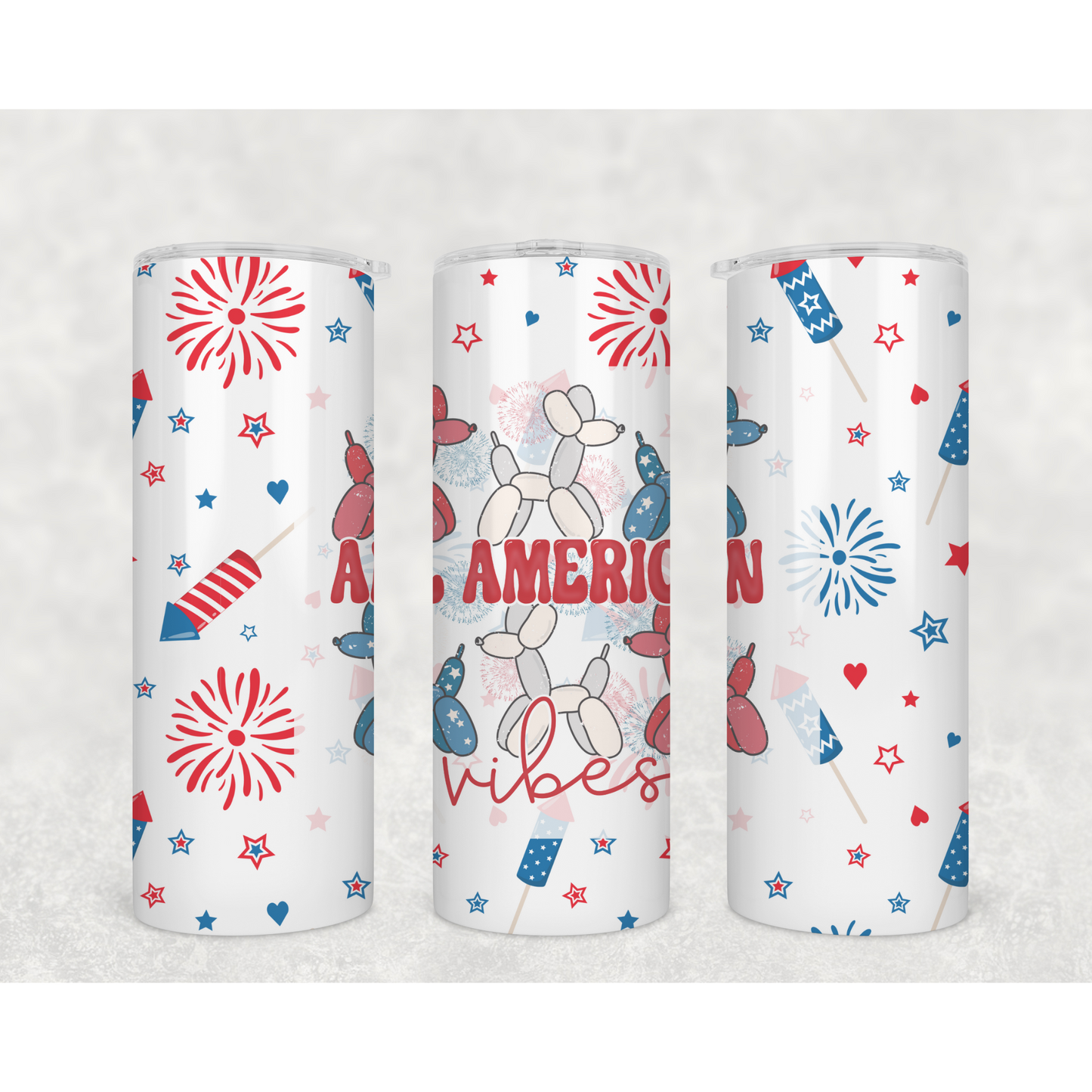 All American Vibes Balloon Dog Tumbler