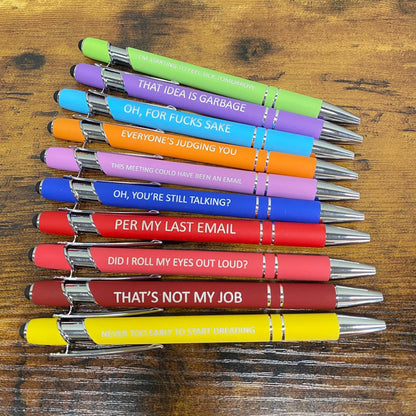 Pen Set - Rude, Snarky Work/Office