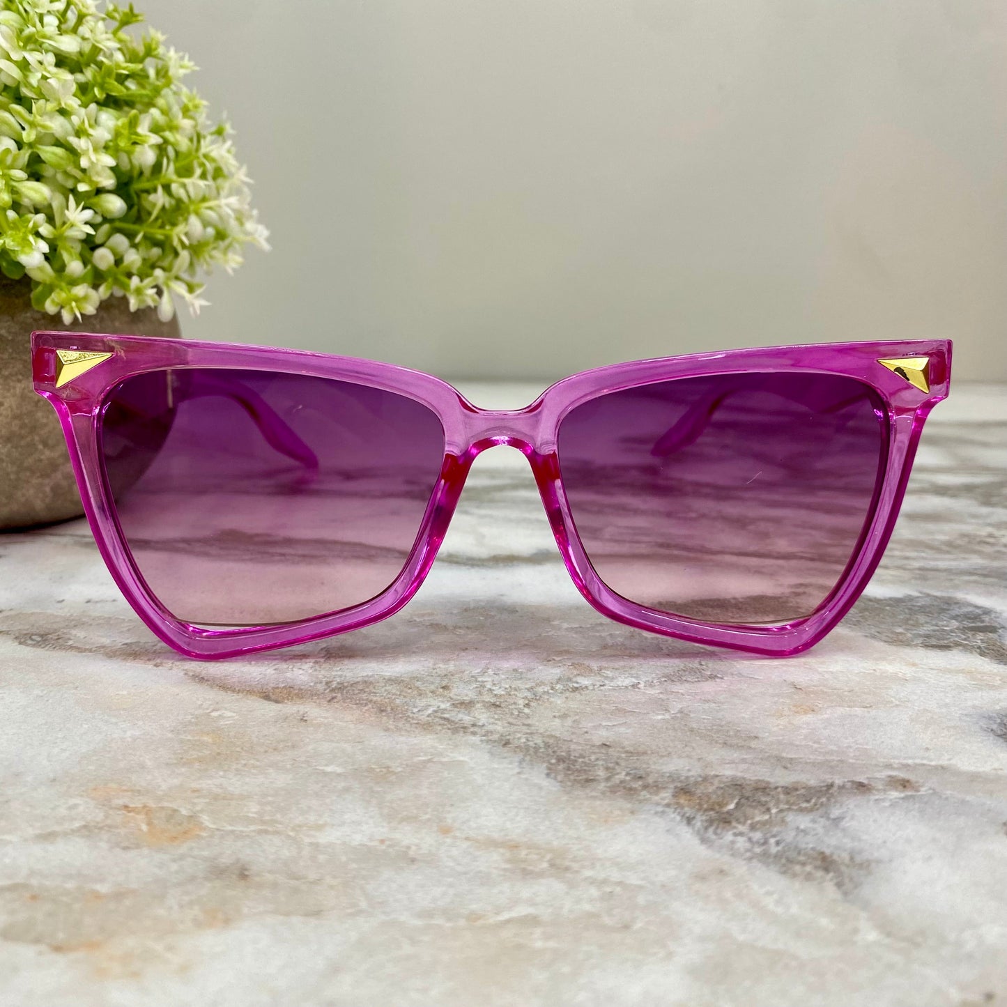 Sunglasses - Style J - Hot Pink