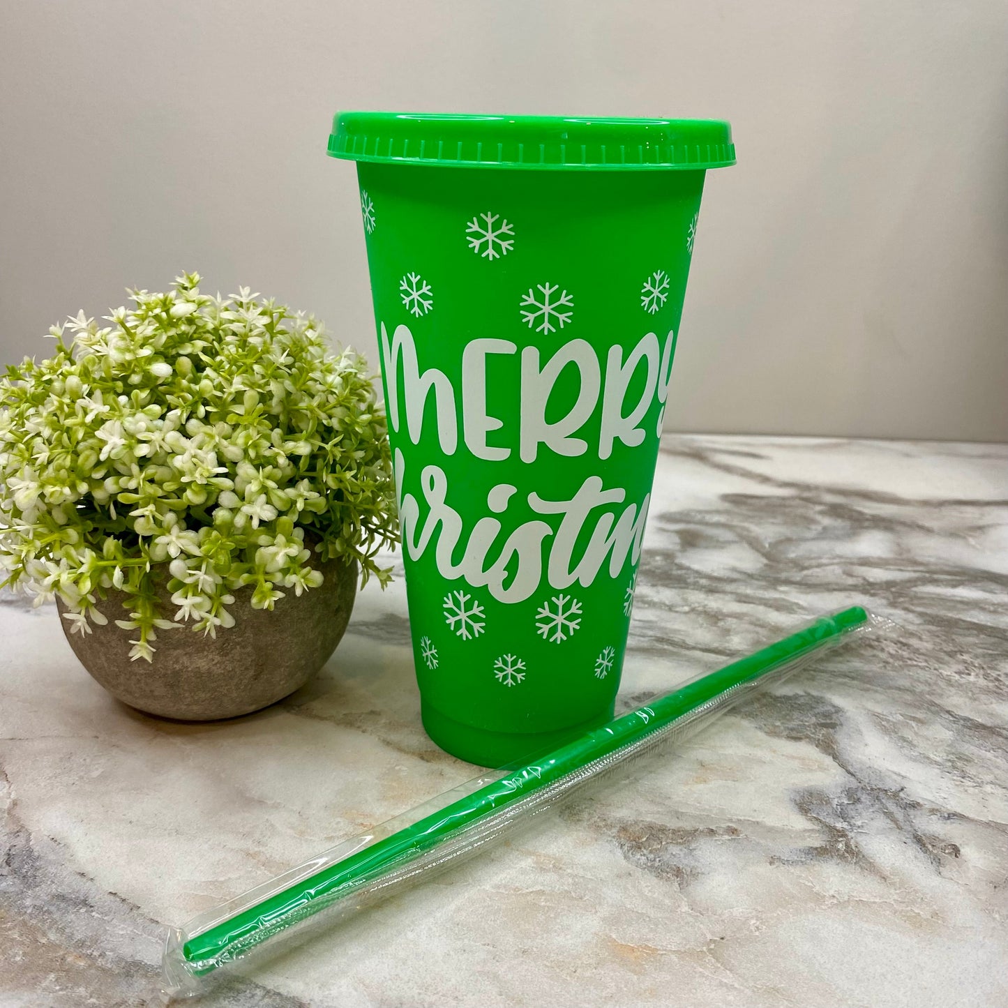 Plastic Tumbler - Christmas - Green #5