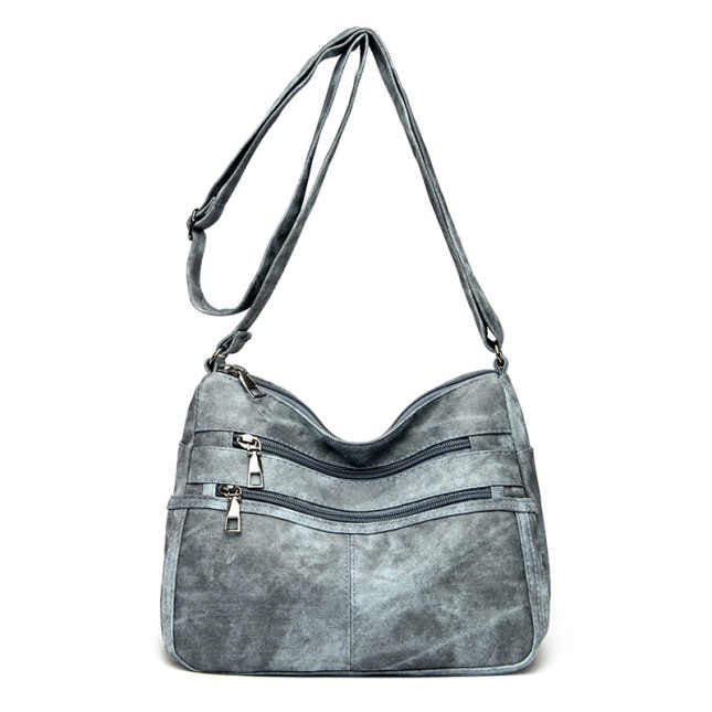 Laura Purse - Denim Suede