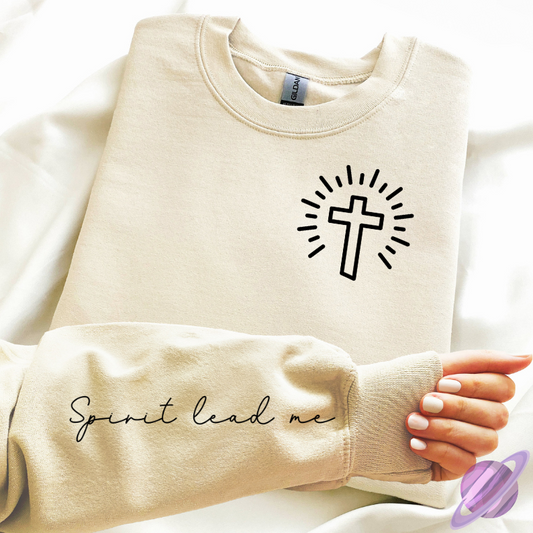 SPIRIT LEAD ME SWEATSHIRT W/ SLEEVE PRINT