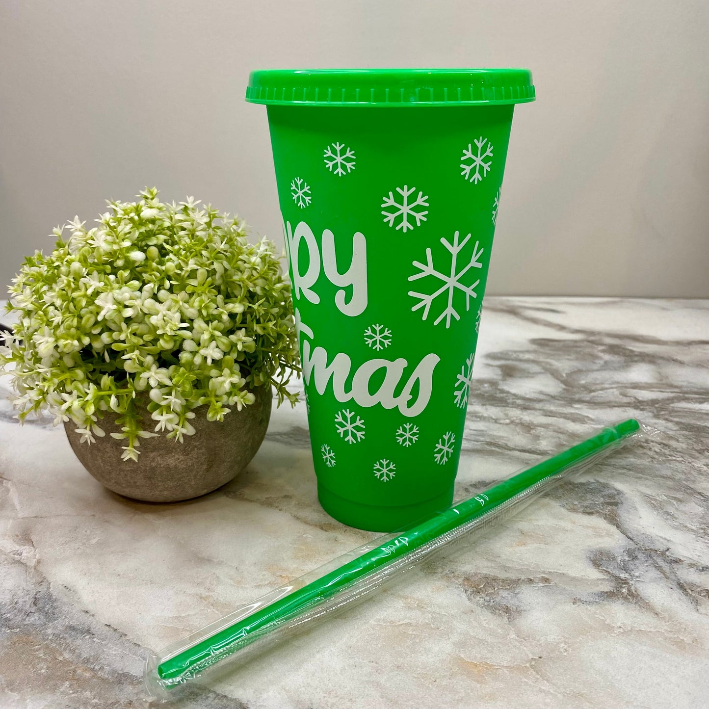 Plastic Tumbler - Christmas - Green #5