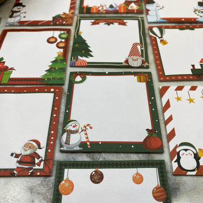 Note Pad - Cartoon Christmas Design Mix