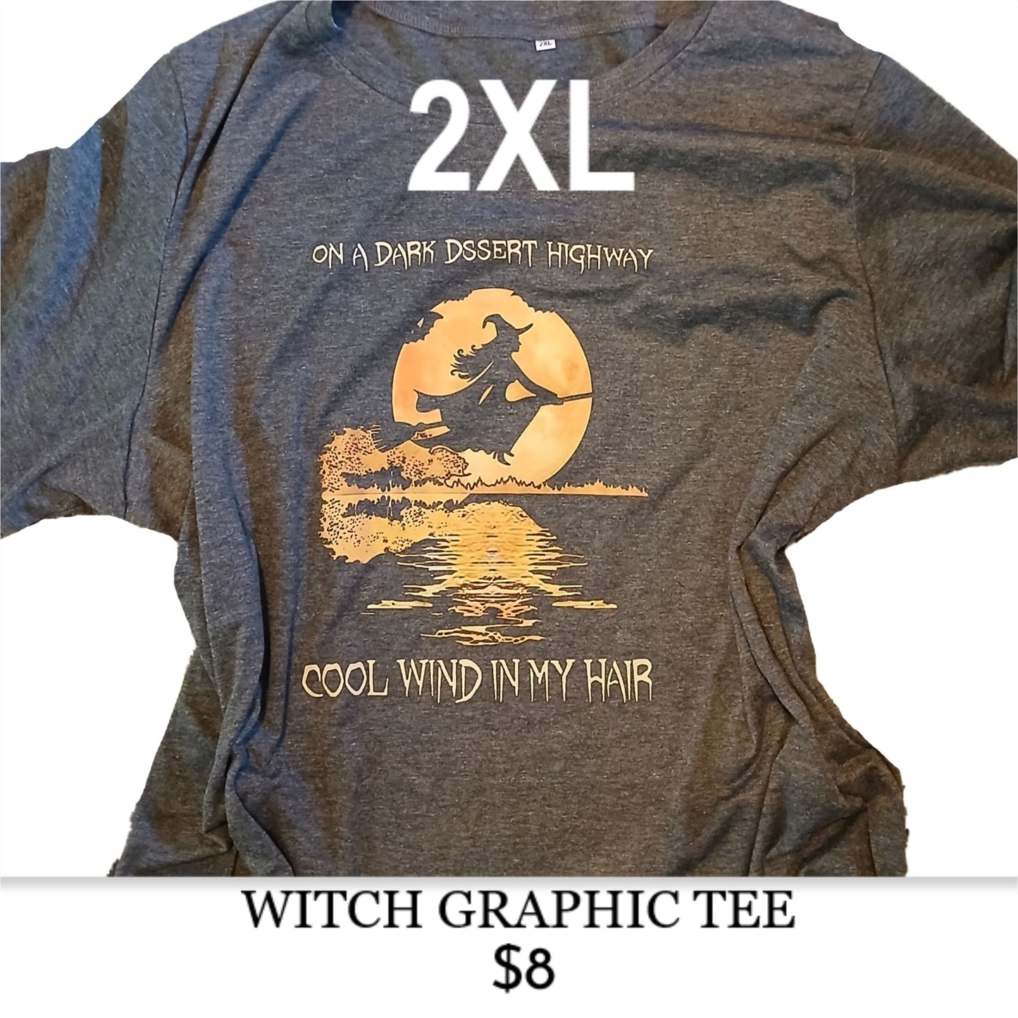 2XL WITCH GRAPHIC TEE