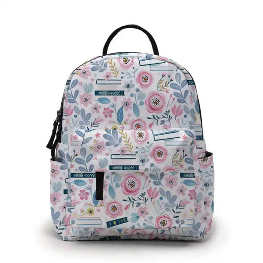 Mini Backpack - Pink Floral Books