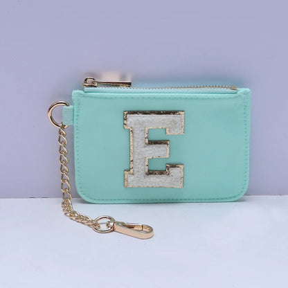 Card Holder Wallet + Keychain - Nylon - Mint