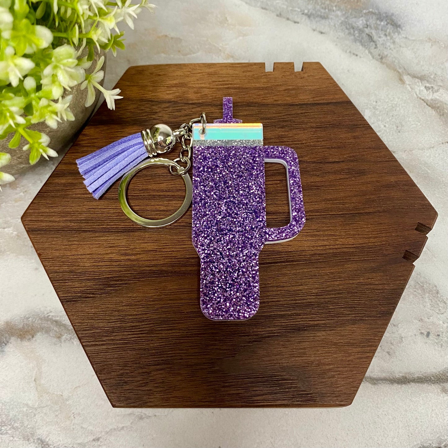 Keychain - Tumbler - Purple