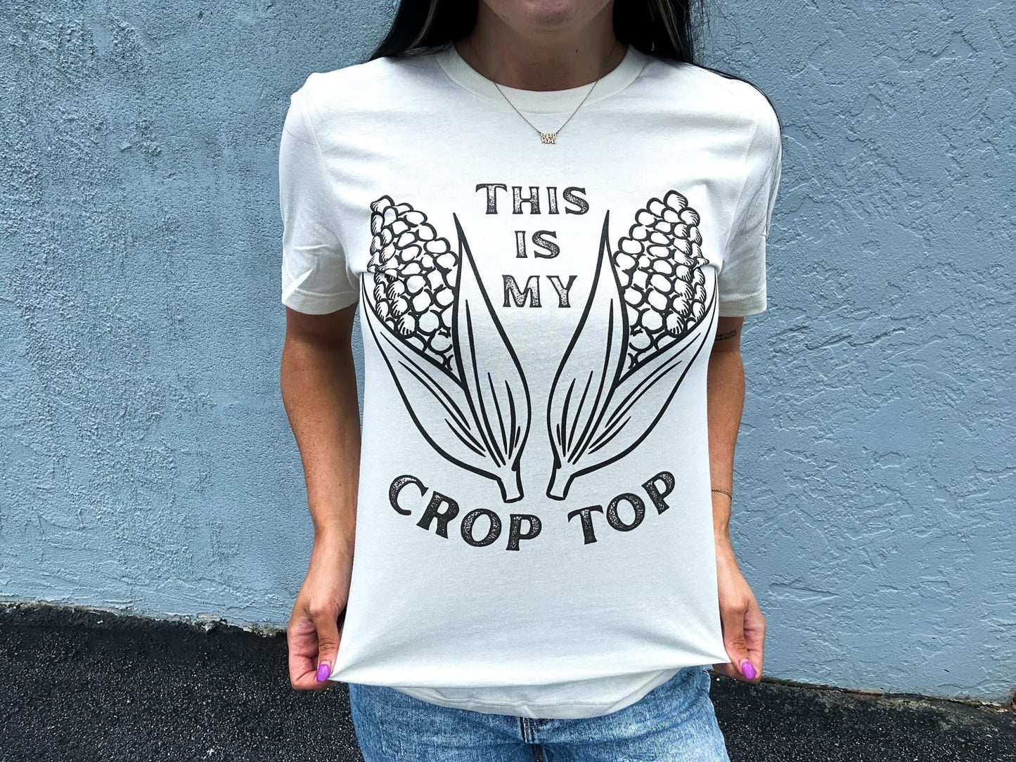 This is My Crop Top Farmer Western Graphic Tee