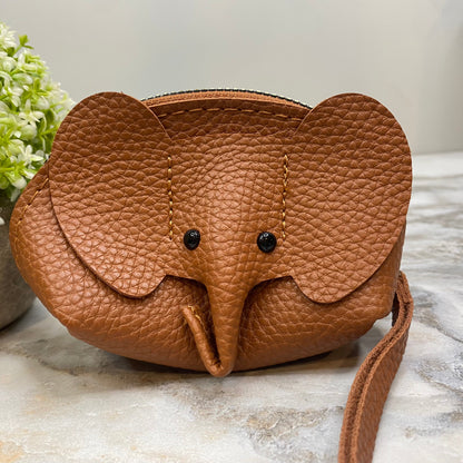 Wristlet Coin Pouch Wallet - Elephant