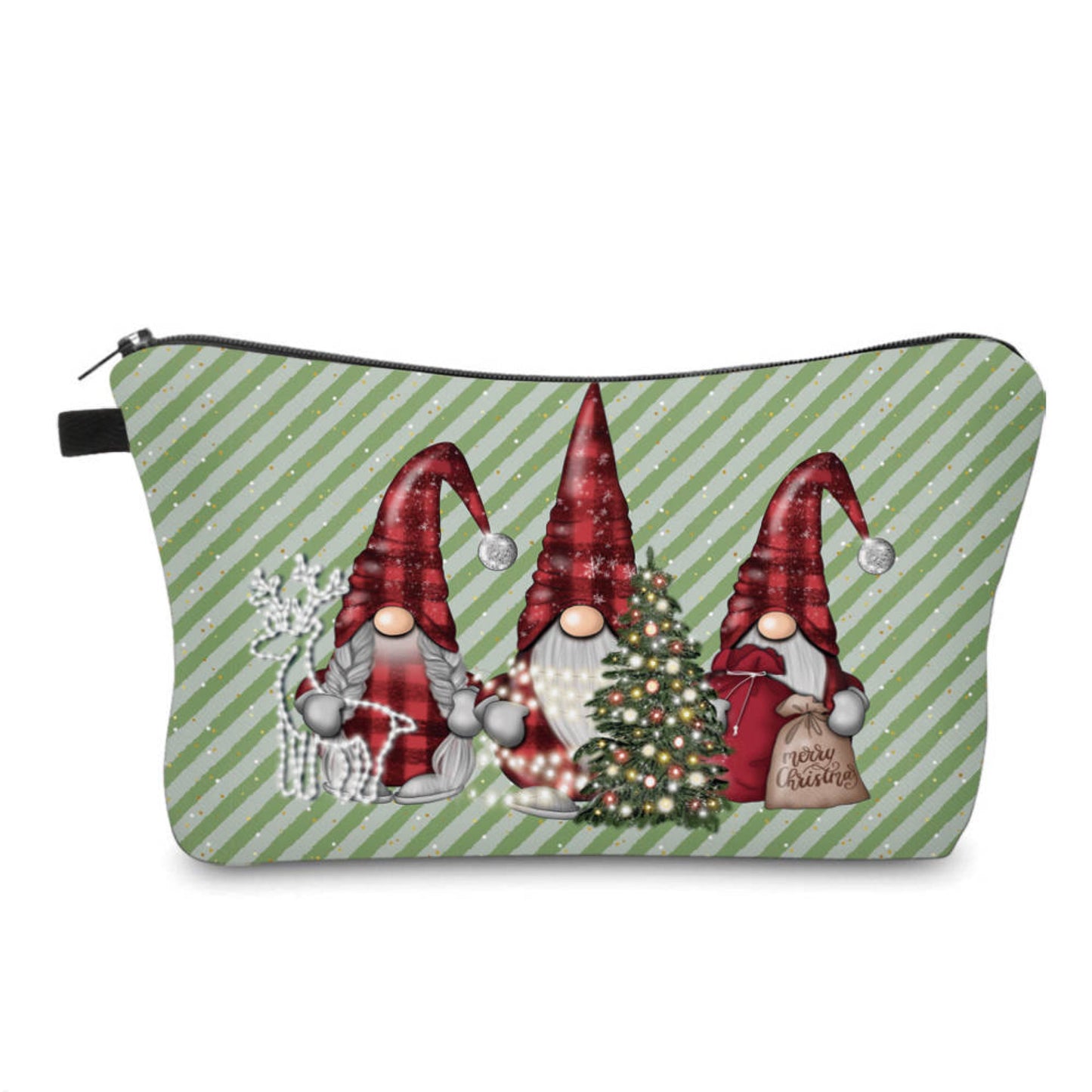 Pouch - Christmas 2024 - Gnome Plaid Stripe