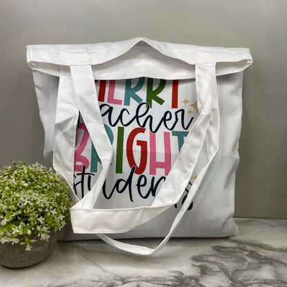 Tote Bag - Christmas - Merry Teacher