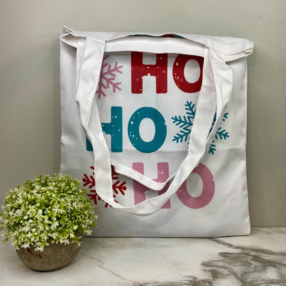 Tote Bag - Christmas - #29 - Ho Ho Ho Snowflake