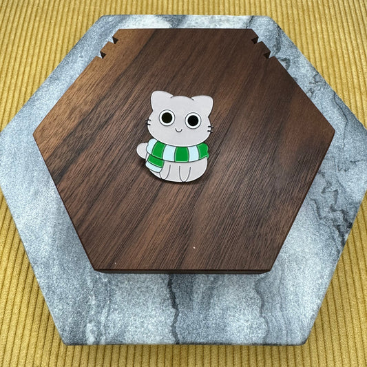 Pin - Magic Cat, Green