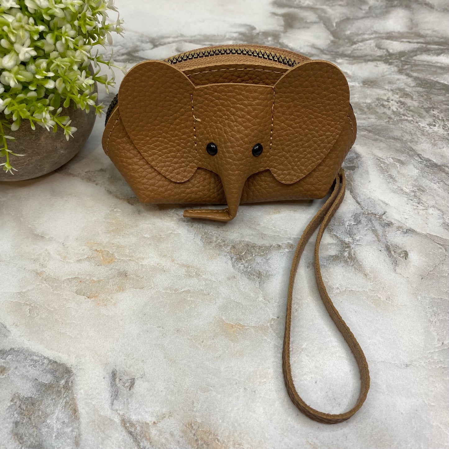 Wristlet Coin Pouch Wallet - Elephant