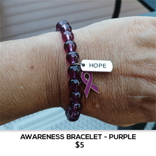 AWARENESS BRACELET - PURPLE