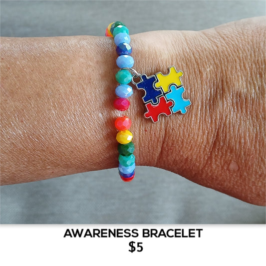 AWARENESS BRACELET - AUTISM - PUZZLE PIECE