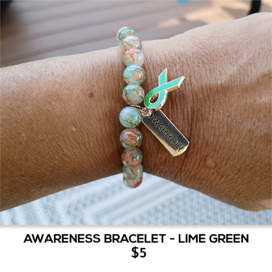 AWARENESS BRACELET - LIME GREEN