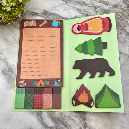 Sticky Note Booklet Set - Camping