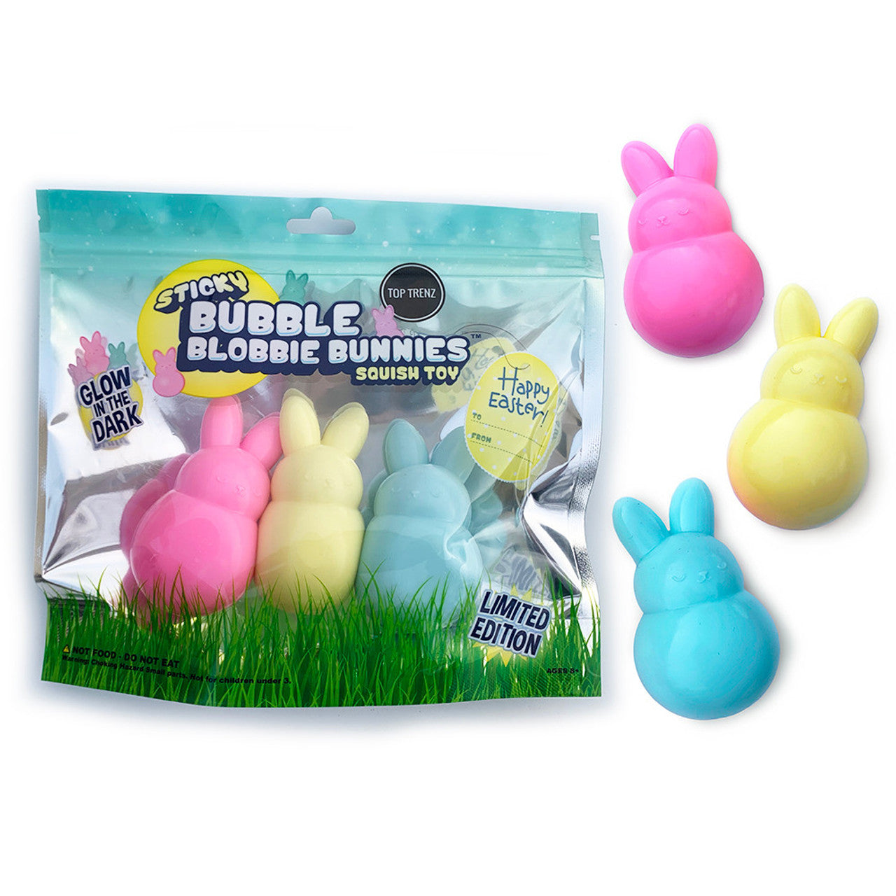 Sticky Bubble Blobbies Toy - Easter Bunnies