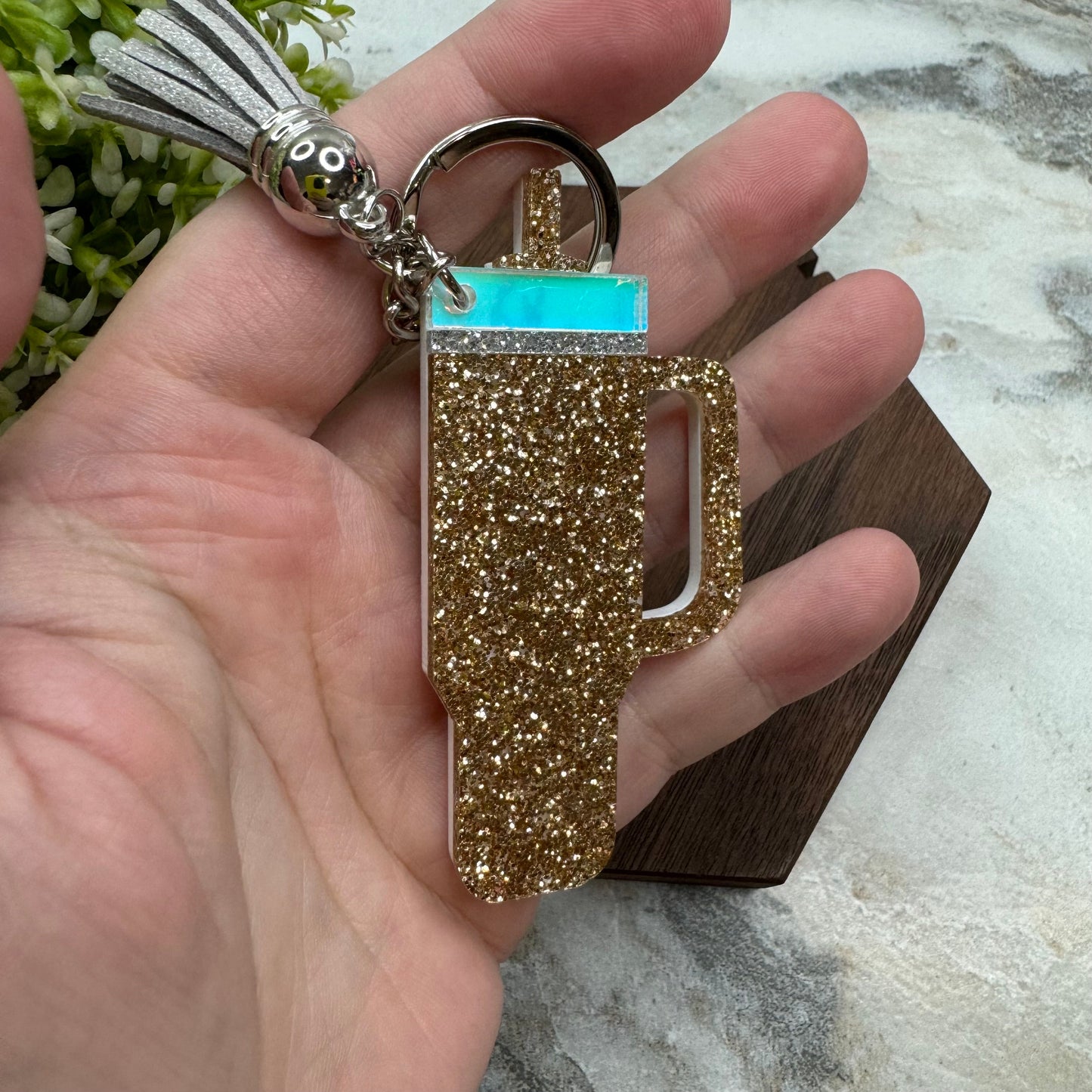 Keychain - Tumbler - Champagne