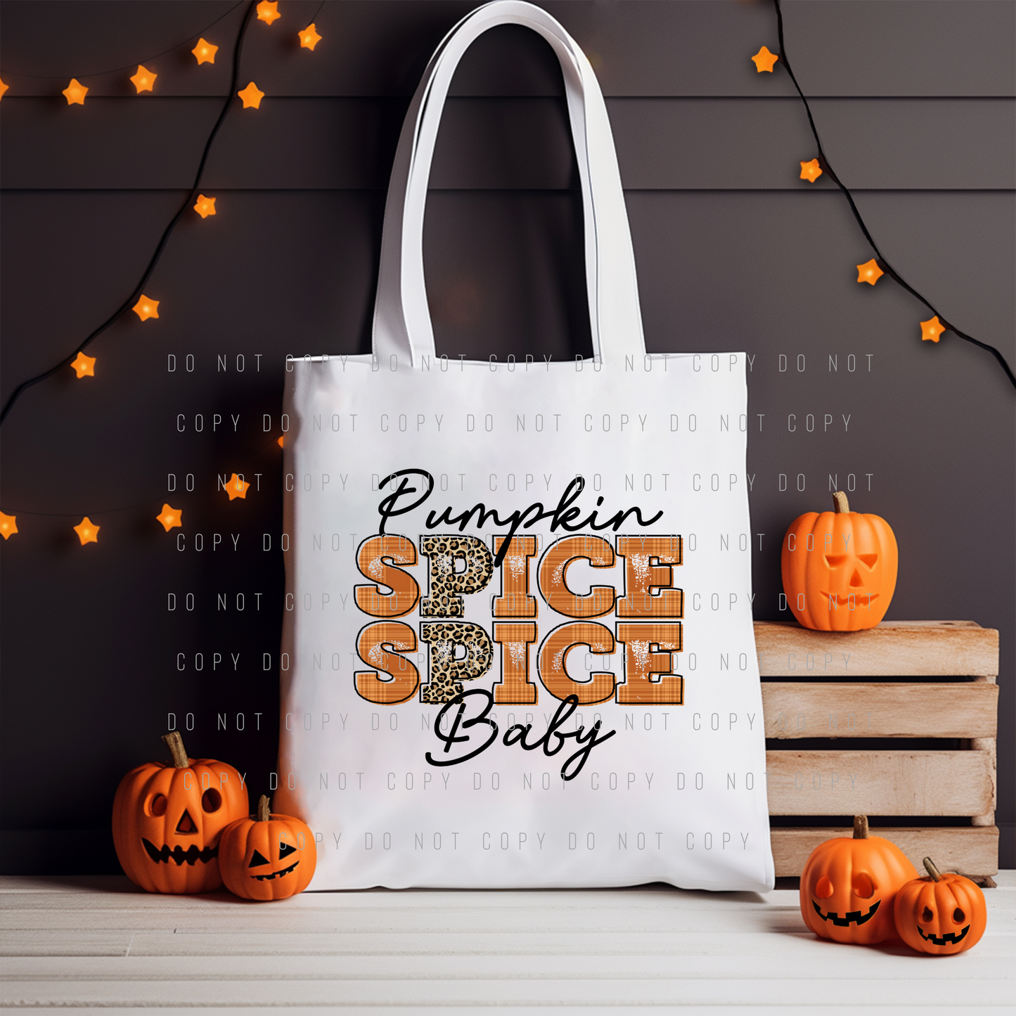 Tote Bag - Pumpkin Spice Plaid