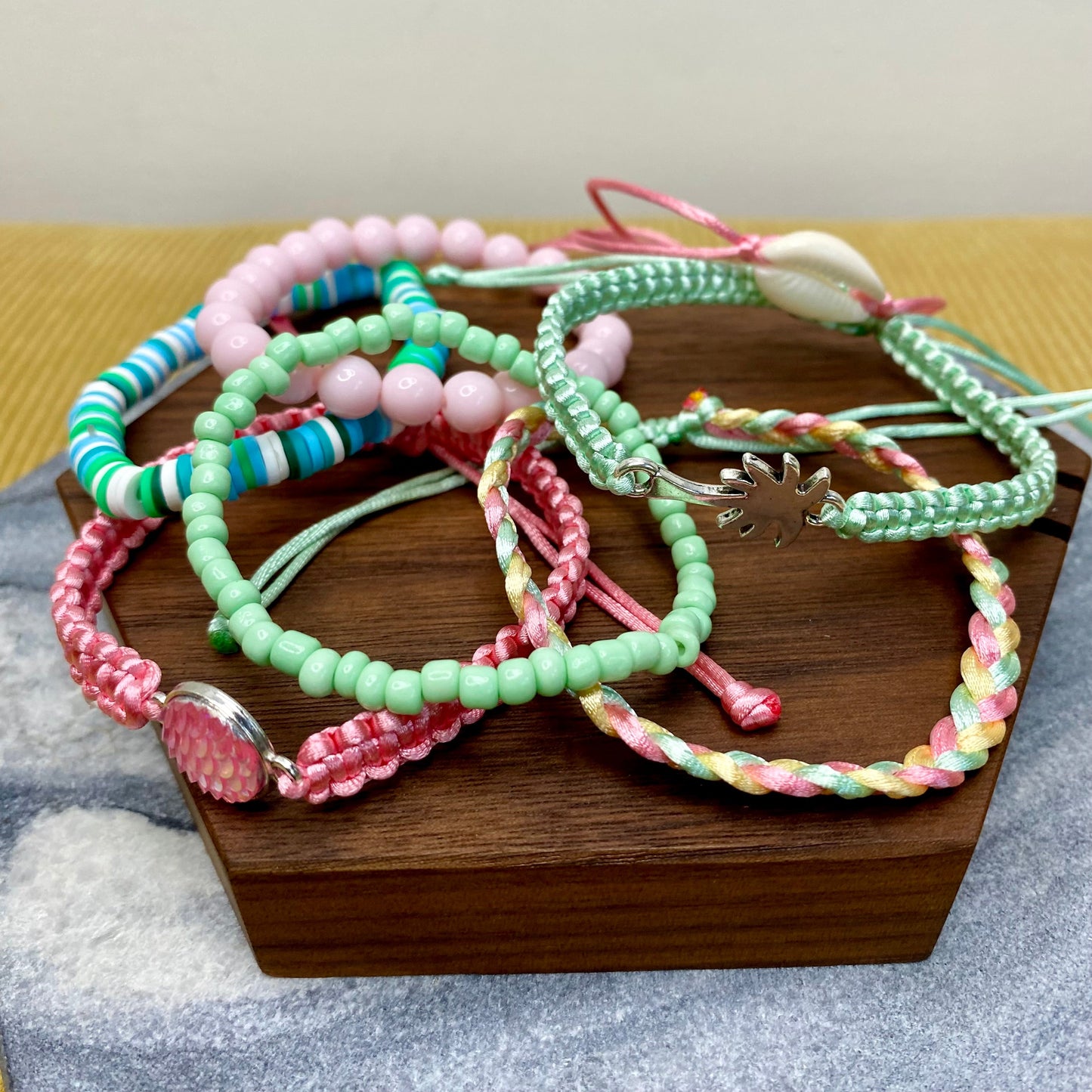 Bracelet Pack - Adjustable String Palm Tree