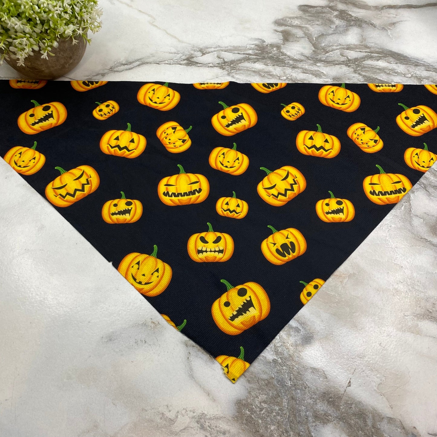 Dog Bandana - Halloween - Pumpkin Faces