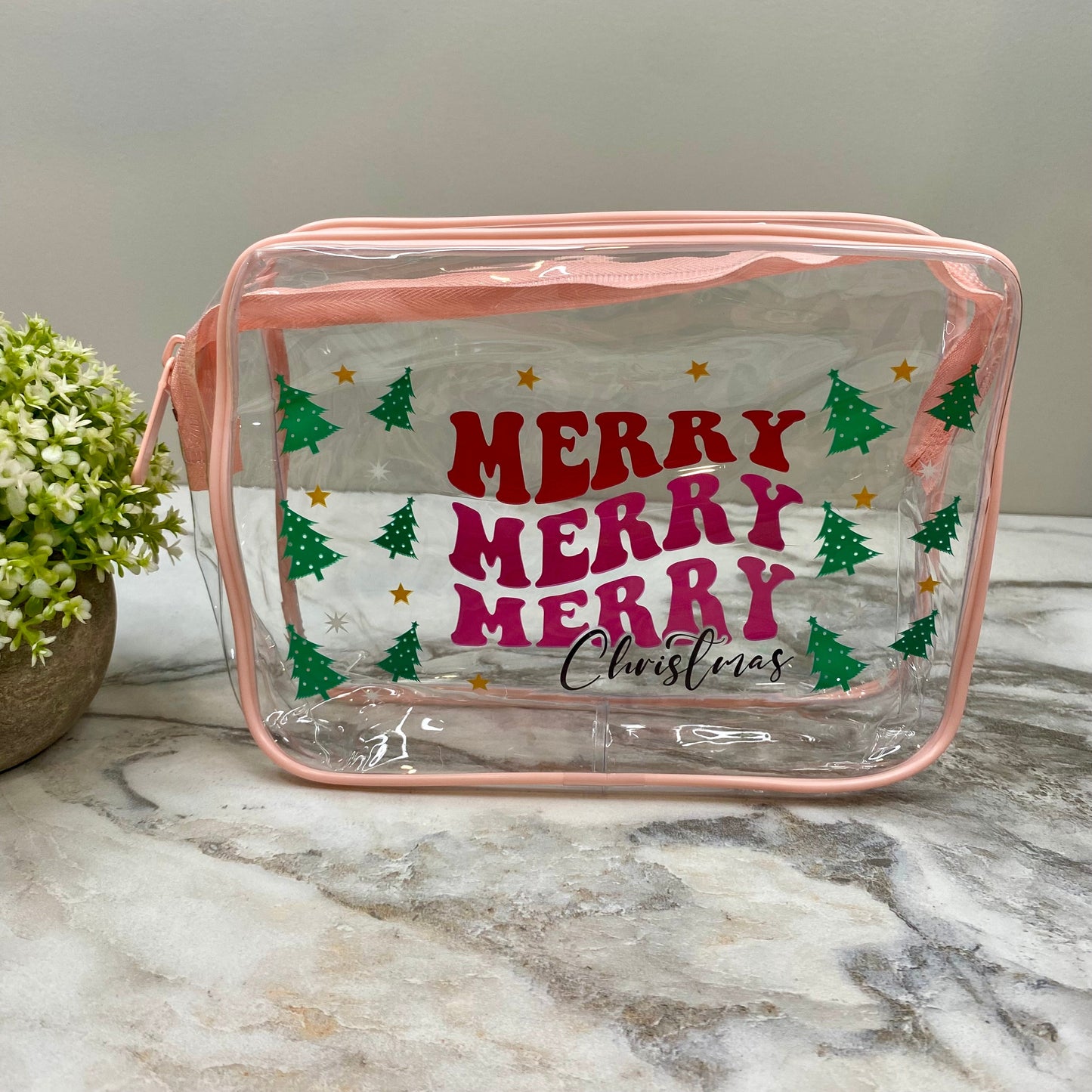 Clear Pouch - Christmas - Merry Christmas