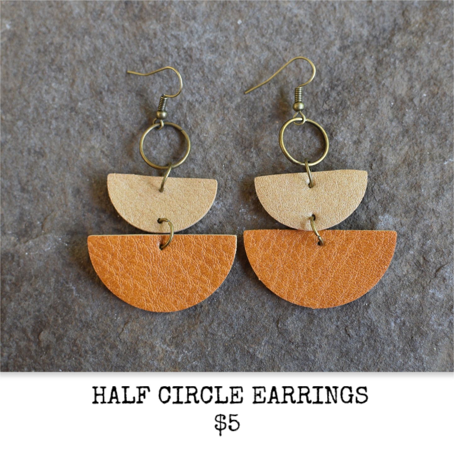 HALF-CIRCLE DROP EARRINGS