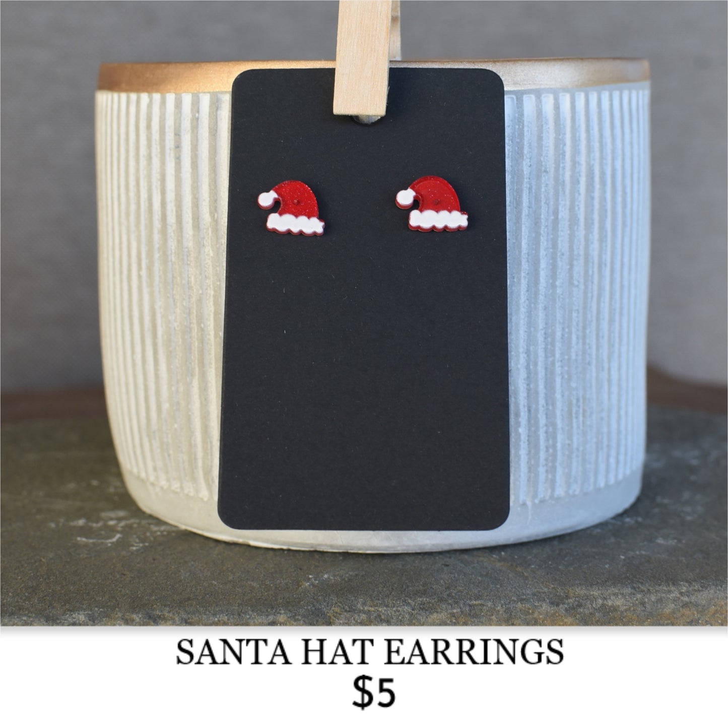 SANTA HAT EARRINGS