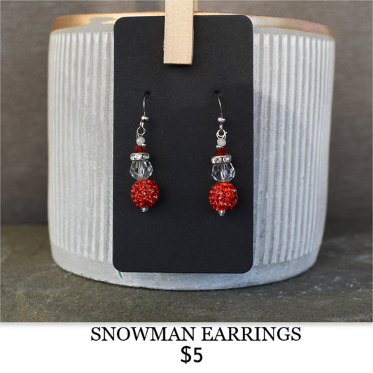 SNOWMAN EARRINGS