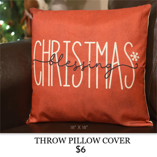 HOLIDAY THROW PILLOW COVER