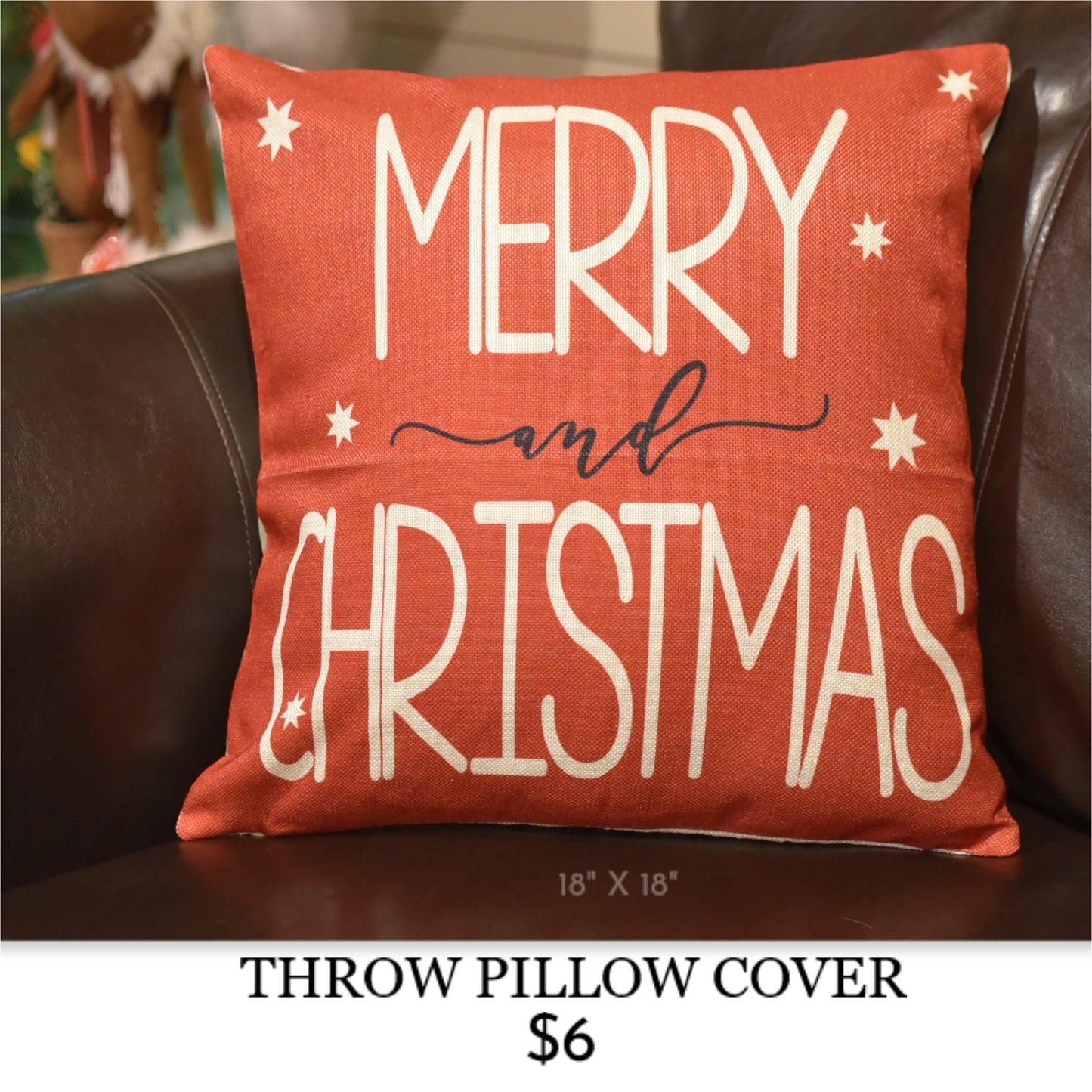 HOLIDAY THROW PILLOW COVER