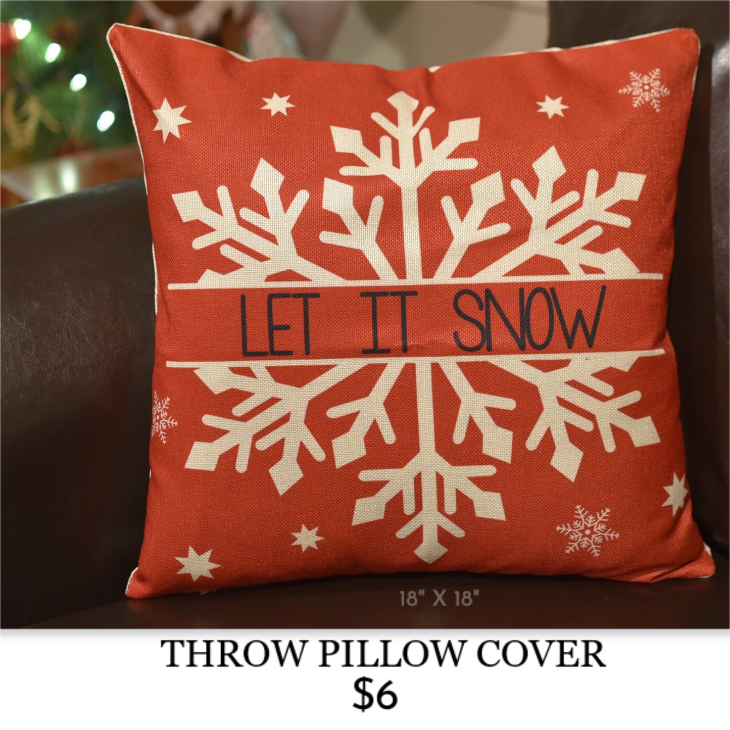 HOLIDAY THROW PILLOW COVER