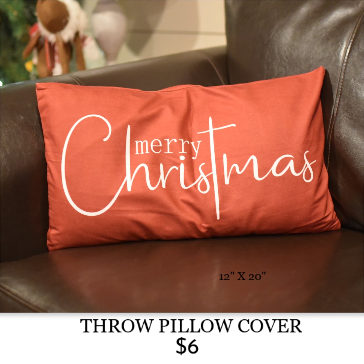 HOLIDAY THROW PILLOW COVER