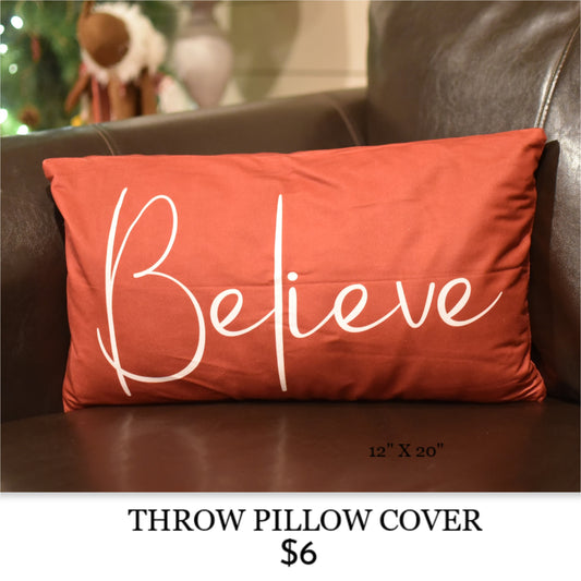 HOLIDAY THROW PILLOW COVER