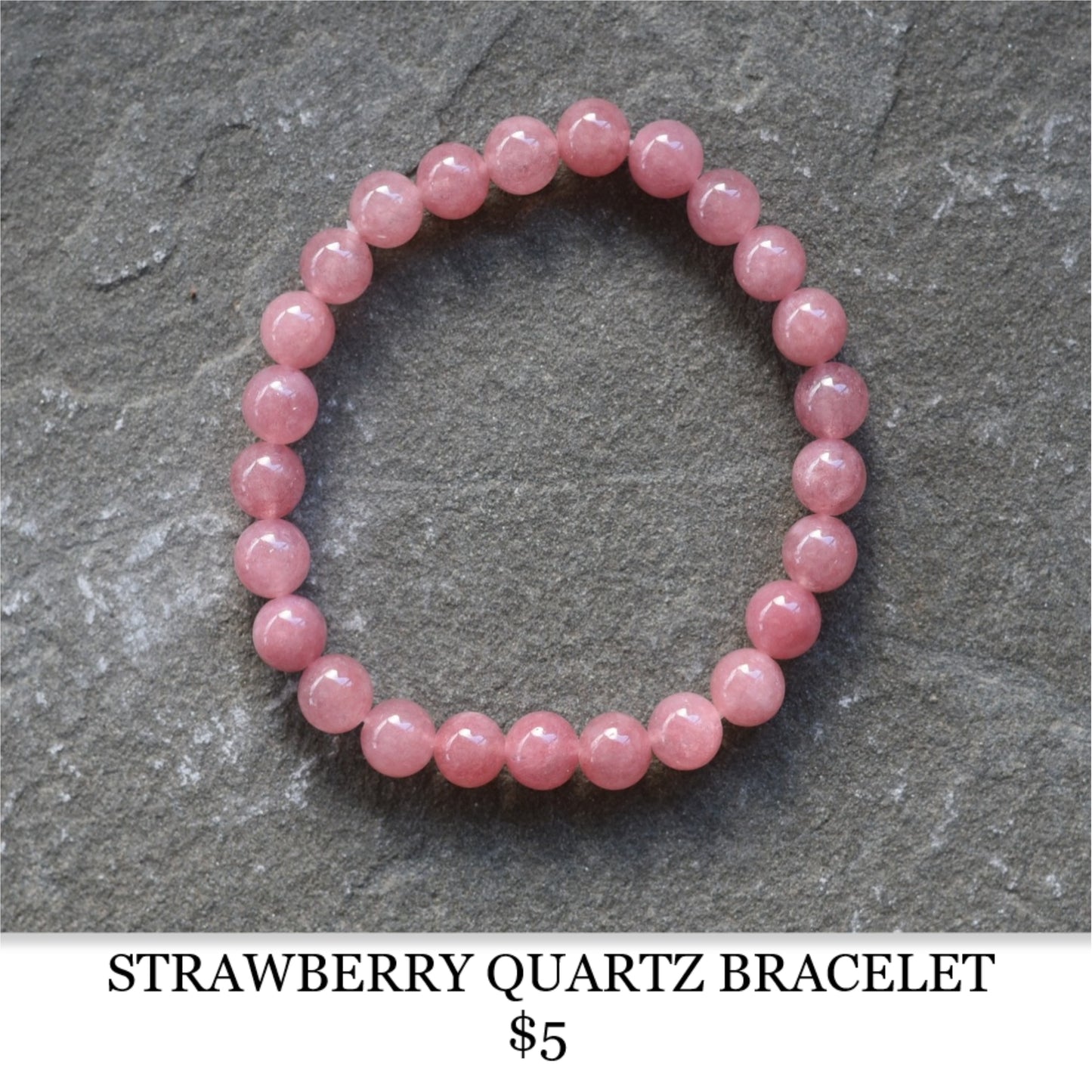 STRAWBERRY QUARTZ BRACELET