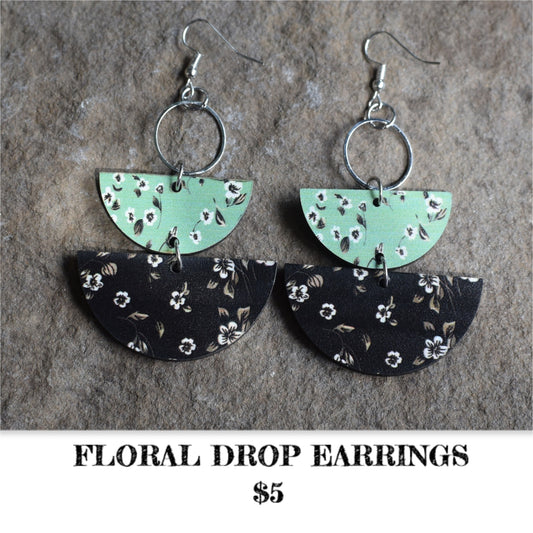 FLORAL DROP EARRINGS