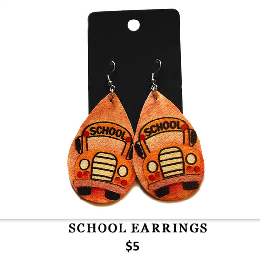 SCHOOL BUS EARRINGS