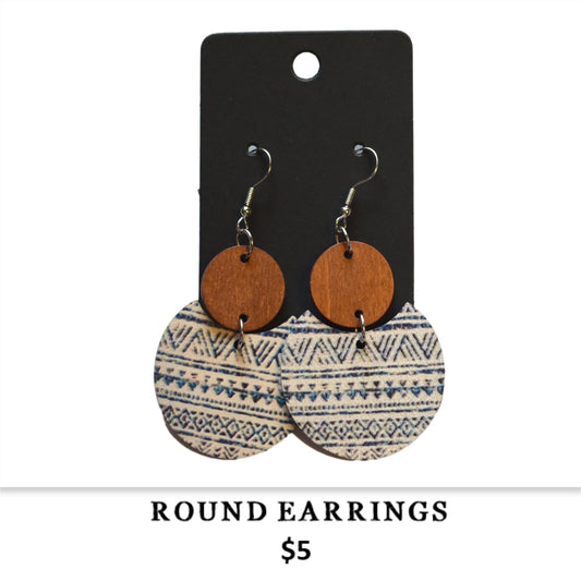 ROUND DROP EARRINGS