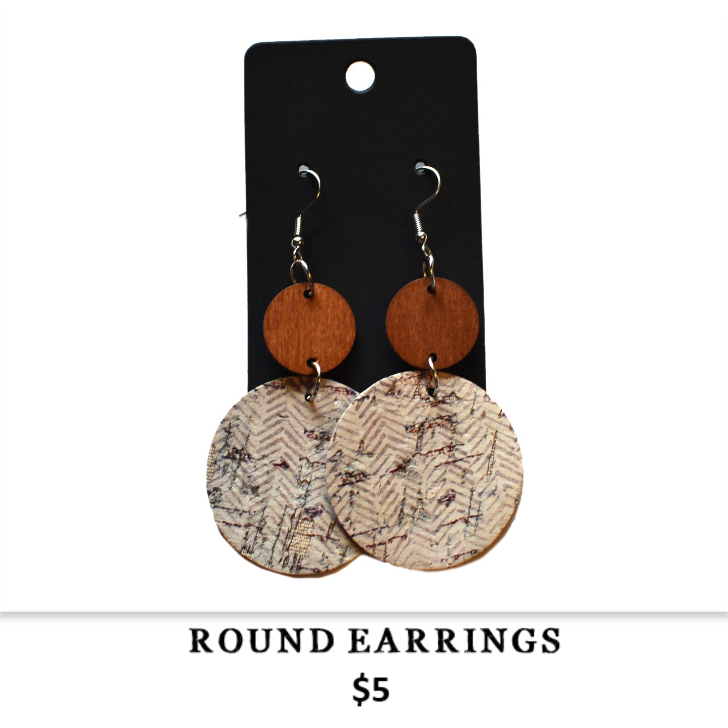 ROUND DROP EARRINGS