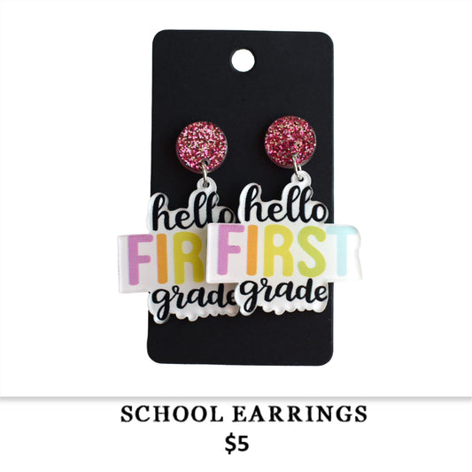 SCHOOL EARRINGS