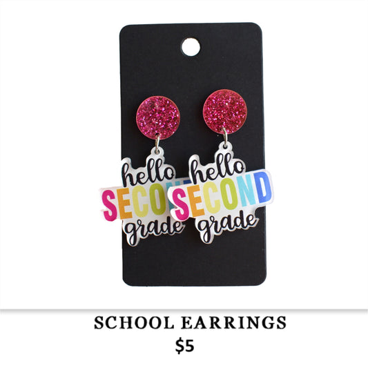 SCHOOL EARRINGS