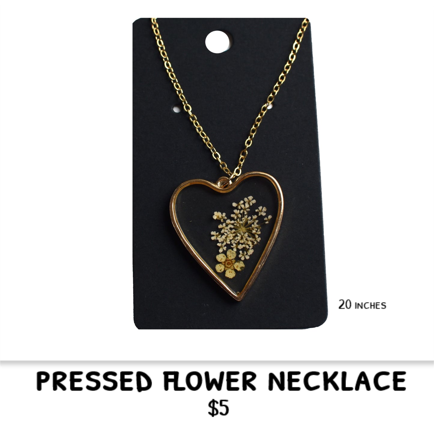 PRESSED FLOWER NECKLACE