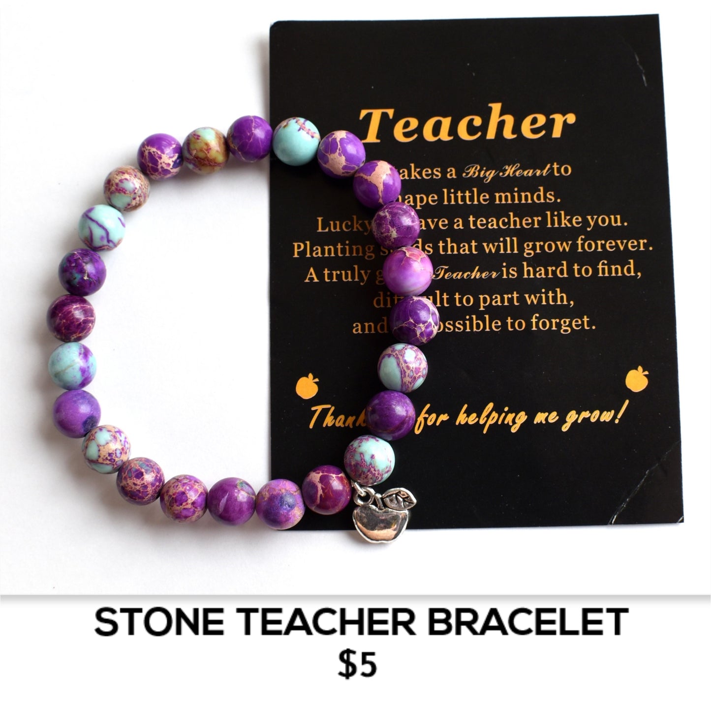 STONE TEACHER BRACELET