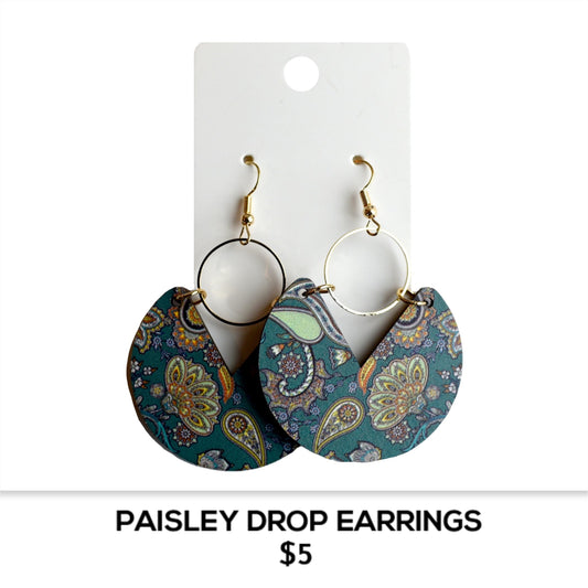 PAISLEY DROP EARRINGS