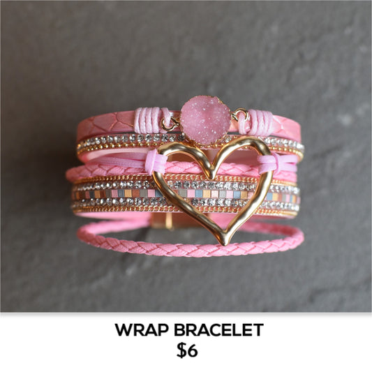 HEART WRAP BRACELET