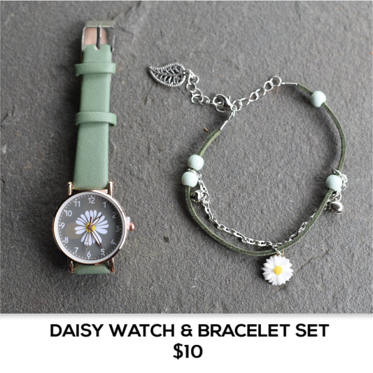 DAISY WATCH AND BRACELET SET